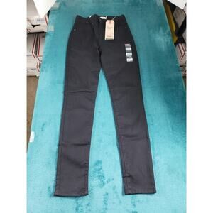 Levis 721 Jeans Size 4 Womens Black Pants Stretch Denim High Rise Skinny NWT